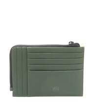 PIQUADRO CORNER SPECIALE GOMMATO Suport pentru carduri cu poștă VERDE - Portofele bărbați - 2