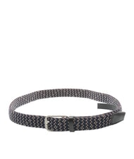 PIQUADRO CINTURE COLL.109 Curea elastică &icirc;mpletită negru / albastru - Curele - 2