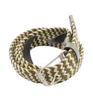 PIQUADRO CINTURE COLL.109 Curea elastică &icirc;mpletită VERDE / BEIGE - Curele - 4