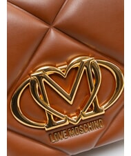 LOVE MOSCHINO EMBOSSED Geantă de umăr mini maro - Genți femei - 3