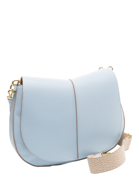 HELENA ROUND Geantă din piele cu curea de umăr oază - Genți femei