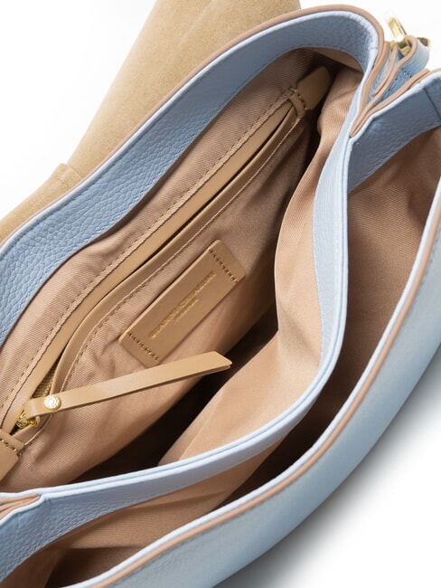 HELENA ROUND Geantă din piele cu curea de umăr oază - Genți femei