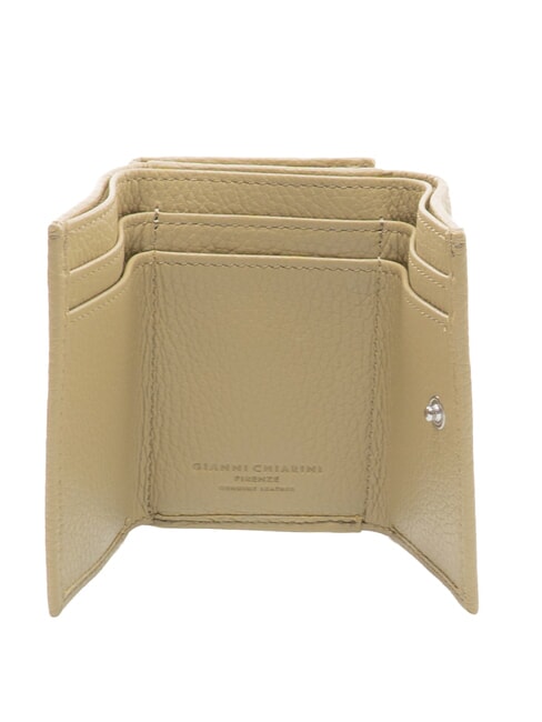 WALLETS GRAIN Portofel mic din piele pietrișată salcie - Portofele femei