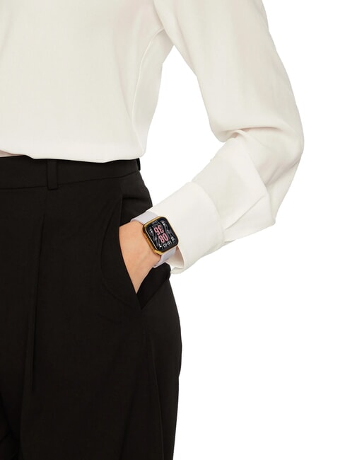 VOICE MINI Ceas, ceas inteligent cu carcasă din silicon și oțel aur - Ceasuri