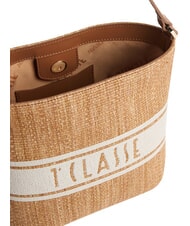 ALVIERO MARTINI PRIMA CLASSE RAFIA COAST Geantă mică tip găleată TUTUN - Genți femei - 4