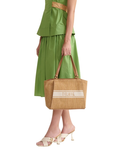 RAFIA COAST Sacoșă de cumpărături TUTUN - Genți femei