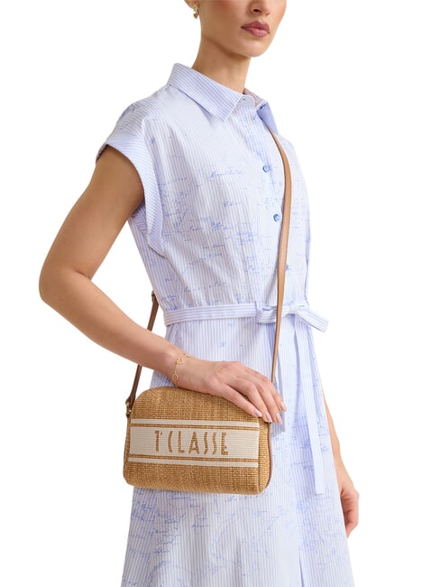 RAFIA COAST Geantă de umăr mini TUTUN - Genți femei