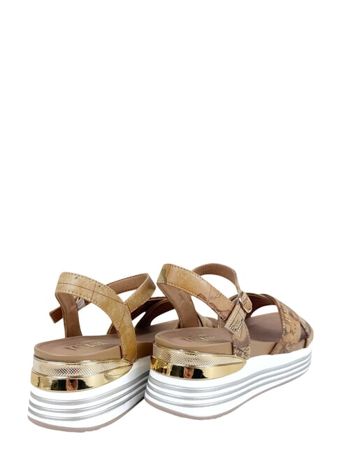 GEO Sandale cu platformă NATURAL - Pantofi femei