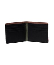HERSCHEL ROY Portofel negru/trifoi cu patru foi/maro şa - Portofele bărbați - 2