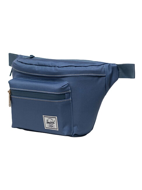 POP QUIZ Borsetă cu buzunar miraj albastru/cusătură albă - Borsete de br&acirc;u