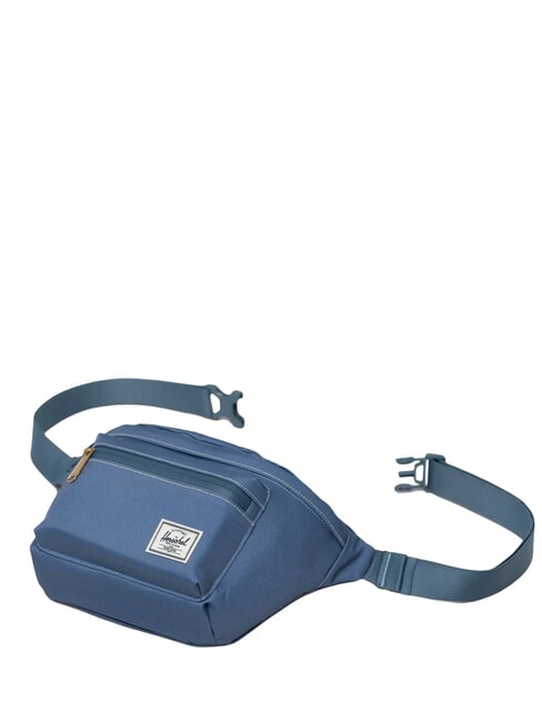 POP QUIZ Borsetă cu buzunar miraj albastru/cusătură albă - Borsete de br&acirc;u