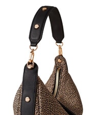 BORBONESE FRAME Geantă hobo, mini, geantă de umăr OP / NATURAL / NEGRU - Genți femei - 5