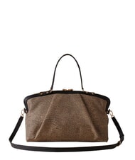 BORBONESE FRAME Geantă de portbagaj, cu curea de umăr OP / NATURAL / NEGRU - Genți femei - 2