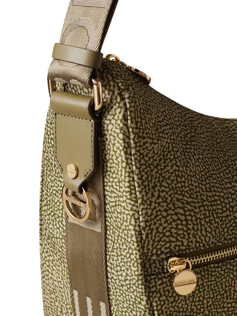 LUNA BAG MEDIUM Geantă LUNA Hobo, Mediu măslin - Genți femei