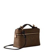 BORBONESE GEMINI Geantă mini, de m&acirc;nă cu curea de umăr natural op / negru - Genți femei - 2