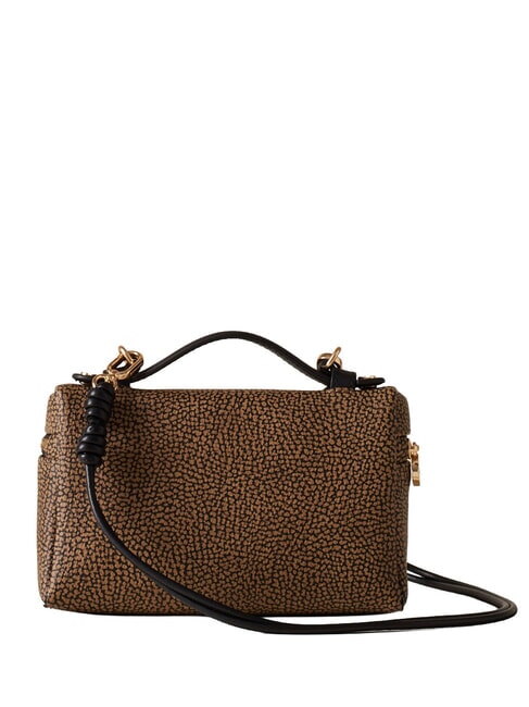 GEMINI Geantă mini, de m&acirc;nă cu curea de umăr natural op / negru - Genți femei