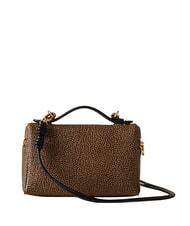 BORBONESE GEMINI Geantă mini, de m&acirc;nă cu curea de umăr natural op / negru - Genți femei - 3