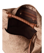 BORBONESE PLIE Geantă hobo medie beiger mare - Genți femei - 4