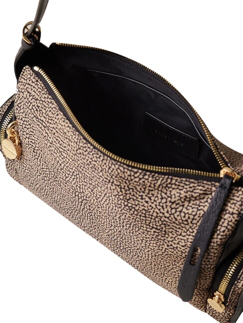 POCHE Geantă de umăr OP / NATURAL / NEGRU - Genți femei