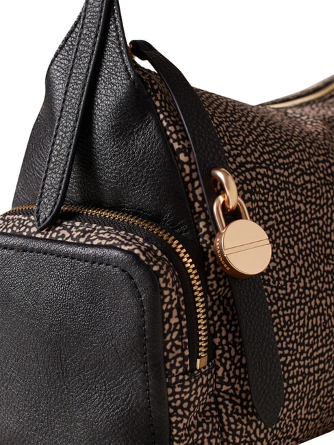 POCHE Geantă de umăr OP / NATURAL / NEGRU - Genți femei