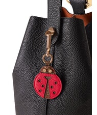 BORBONESE KEYRING Breloc cu buburuză op natural / roșu coral - Portchei - 3