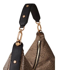 BORBONESE FRAME Geantă de umăr OP / NATURAL / NEGRU - Genți femei - 5