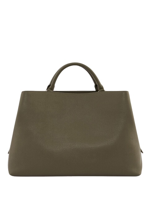 NICOLE Geantă de m&acirc;nă cu buzunar și curea de umăr savană - Genți femei