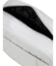 ARMANI EXCHANGE LIZ PEBBLE Geantă foto cu logo &icirc;n relief aproape alb - Genți femei - 4