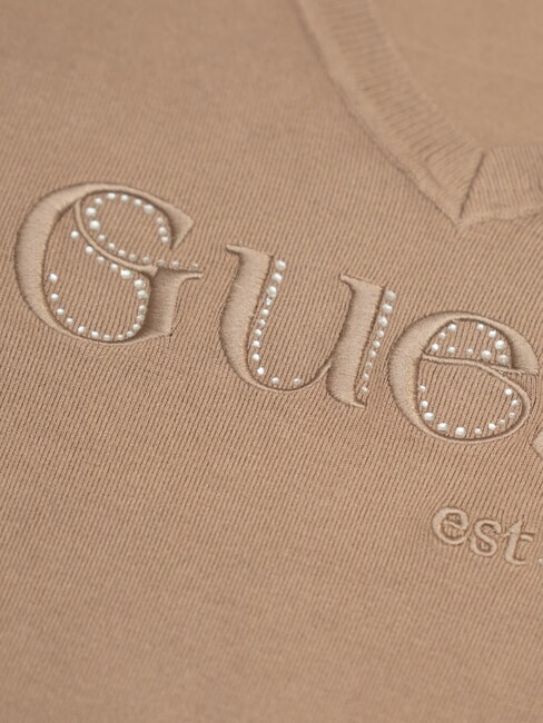 SAYLOR LOGO  Pulover mătase taupe - Pulovere pentru femei