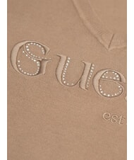 GUESS SAYLOR LOGO  Pulover mătase taupe - Pulovere pentru femei - 3