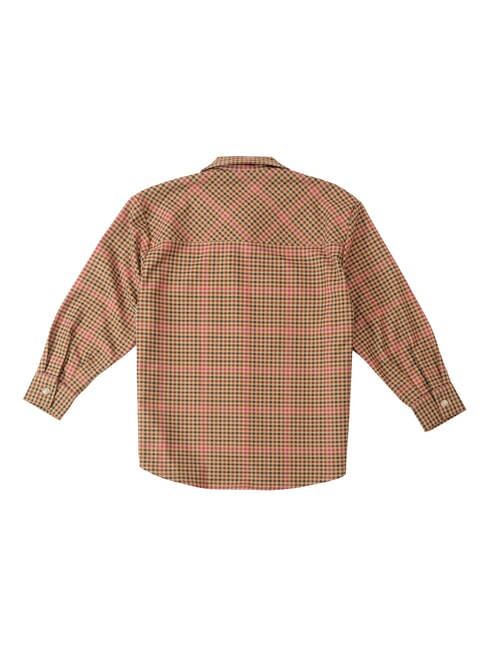 TH KIDS Cămașă cu m&acirc;necă lungă Verificare Shepard/Magenta - cămăși pentru copii