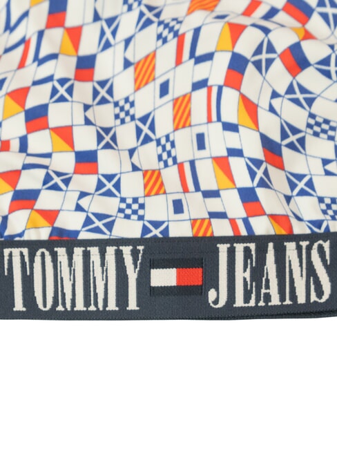TH Sutien de costum imprimeu cu steag &icirc;n formă de carouri - Costume de baie pentru femei
