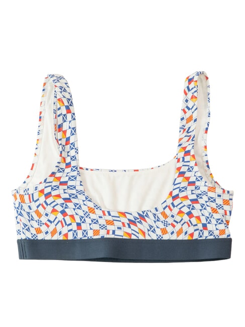 TH Sutien de costum imprimeu cu steag &icirc;n formă de carouri - Costume de baie pentru femei