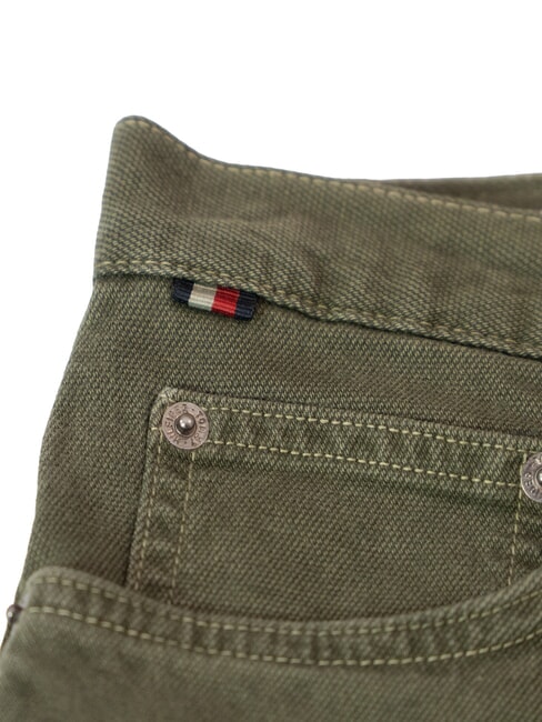 TH DENTON Pantaloni chino verde armată - Pantaloni