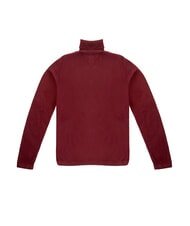 TOMMY HILFIGER TH JEANS Pulover cu guler &icirc;nalt roșu intens - Pulovere pentru femei - 3