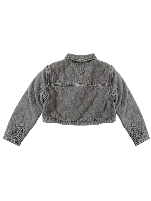 TH KIDS Jachetă pentru fete negru spălat - Jachete pentru copii