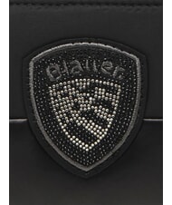 BLAUER PADDED Portofel cu sclipici BLACK - Portofele femei - 4