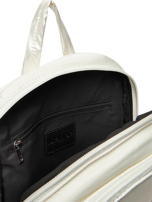 PADDED NYLON Rucsac cu logo cu strasuri alb - Genți femei