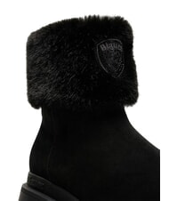 BLAUER KIMMEL Ghete de iarnă din piele BLACK - Pantofi femei - 4