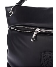 BLAUER CUSHION Geantă de m&acirc;nă, cu curea de umăr BLACK - Genți femei - 8