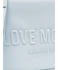 LOVE MOSCHINO SIGNATURE LOVE Geantă de m&acirc;nă cu curea de umăr albastru deschis - Genți femei - 3