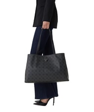 GUESS WILDER Geantă de cumpărături, dublă portabilitate gri &icirc;nchis - Genți femei - 2