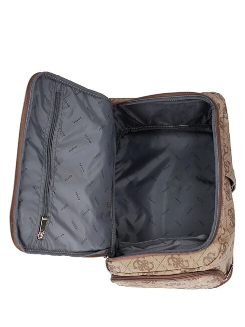 BERTA Rucsac cu buzunare multiple, sub șezut 45 cm logo latte / maro - Genți femei