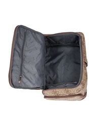 GUESS BERTA Rucsac cu buzunare multiple, sub șezut 45 cm logo latte / maro - Genți femei - 5