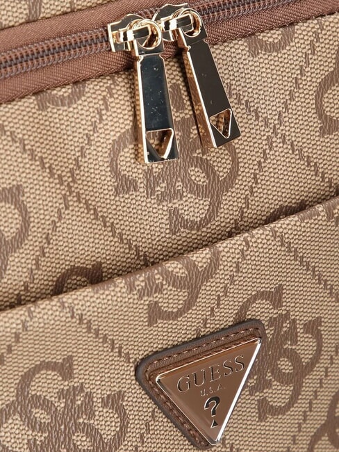 BERTA Rucsac cu buzunare multiple, sub șezut 45 cm logo latte / maro - Genți femei