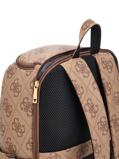 BERTA Rucsac cu buzunare multiple, sub șezut 45 cm logo latte / maro - Genți femei