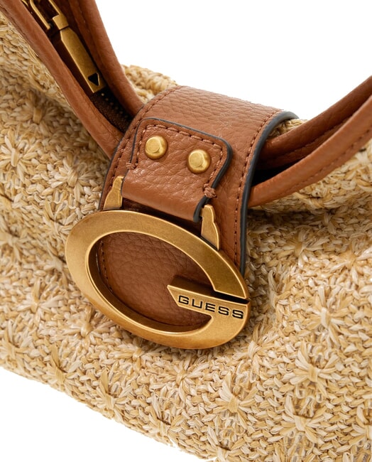 CAMDEN Geantă de umăr natural / coniac - Genți femei