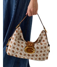 GUESS CAMDEN  coniac / măsline - Genți femei - 4