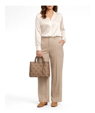 GUESS MERIDIAN 2 Geantă de m&acirc;nă, cu curea de umăr LOGO LAPTE - Genți femei - 2