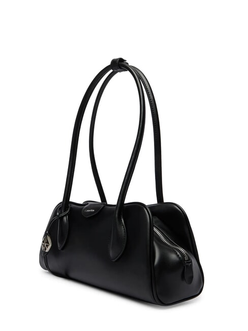 EMBOSSED LOGO BUSINE Geantă de umăr pe negru - Genți femei